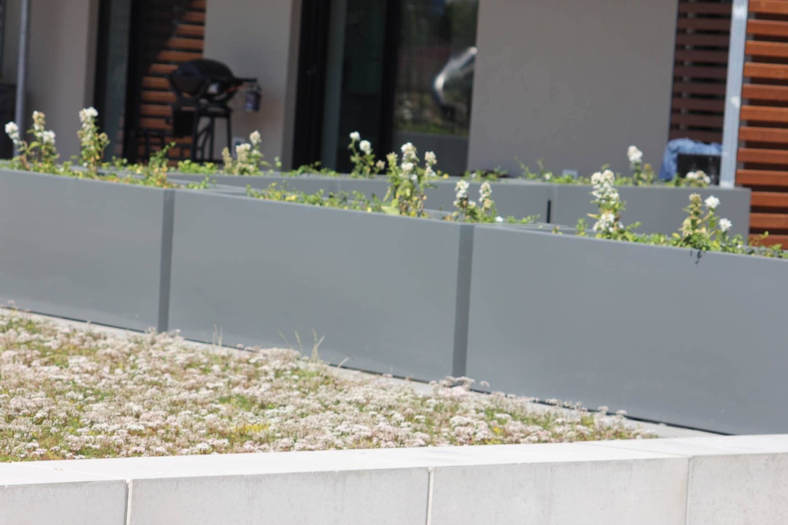 Pflanzkübel rechteckig aus aluminium