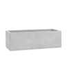 rechteckig beton blumenkasten model serie 4 grau