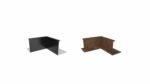 NW Inneneck-Element 90º H400 hochbeet element aus aluminium+corten