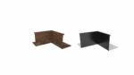 NW Inneneck-Element 90º H500 für blumen hochbeet aus aluminium+corten