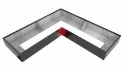Ansicht NW Inneneck-Element 90º
