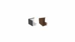 NZ 90º NZ-Winkelelement -H400 Material aluminium und corten
