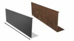 PP Randbegrenzung nach maß H1000 aus cortern und aluminium