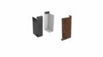 ZL Abschlussstück H1000 aus aluminium und corten