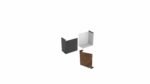 ZP Abschlussstück H500 aus aluminium und corten