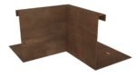 NW Inneneck-Element 90º H300 corten hochbeet aus metall