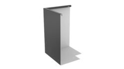 NZ 90º Winkel H1000 alu hochbeet mit frühbeetaufsatz
