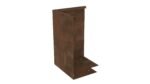 NZ 90º Winkel H1000 corten hochbeet mit frühbeetaufsatz
