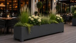 Pflanztrog 200 cm aus Aluminium – robust & wetterfest